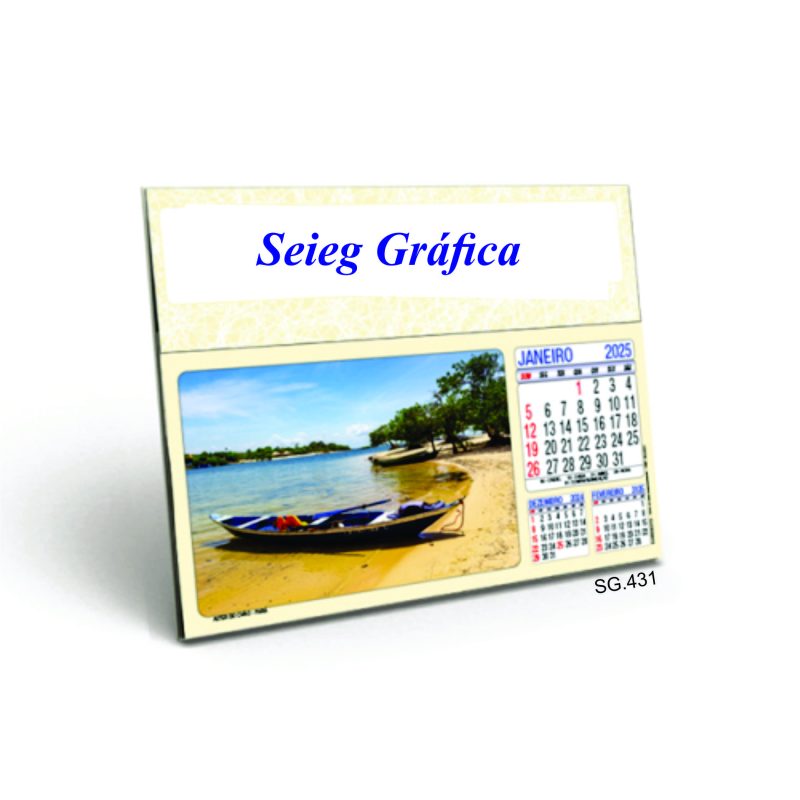 Calendário de Mesa, SG. 431,Paisagem.