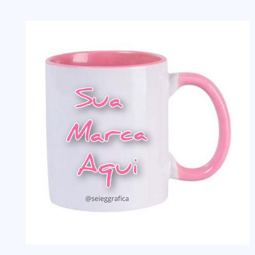 Caneca em Cerâmica colorida